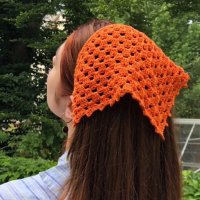bandana de crochê crochet