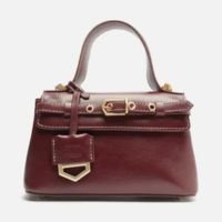 Tiracolo Vermelha Couro Pequena Bag Charm Victória