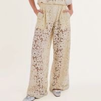 Calça renda kas off-white