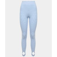 Calça Fuseau Canelada Azul Gelo