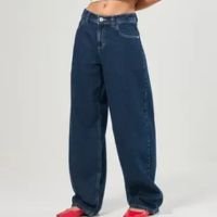 calça jeans cintura baixa baggy
