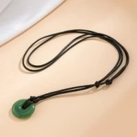 Colar De Corrente De Corda Moderno Com Pingente De Fivela De Ping Chinês Jo