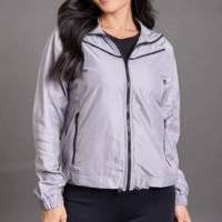 Jaqueta Corta Vento Feminina Lisa Color com Detalhe Cor:;Tamanho:M;Idade:Ad