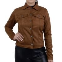 Jaqueta Feminina Averzzy Suede Marrom - 6415 - Marrom