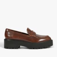 Mocassim Couro Solado Robusto Marrom
