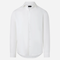 Camisa com Tecnologia Repelente a Água com Gola Lapela Azul