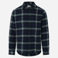 Camisa Regular em Flanela com Estampa Xadrez Azul 2 Camisa Regular em Flane