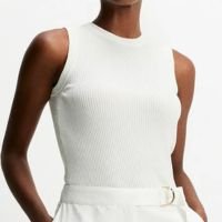 Regata tricot vitória off white