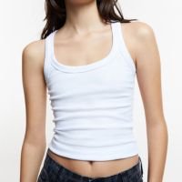 Regata em Ribana com Textura Canelada Branco