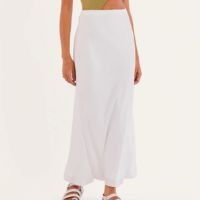 Saia cetim kas off-white