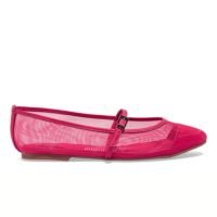 Sapatilha Bico Fino Tela Mosqueteiro Rosa Pink