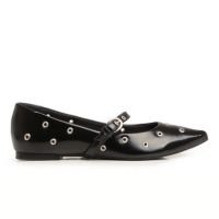 Sapatilha Boneca Preta Ilhós