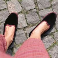 sapatos femininos deslizamento em casual streetwear