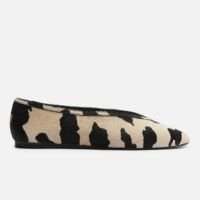 Sapatilha Animal Print Bico Redondo