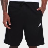 Shorts Adidas 3 Stripes Alongado Masculino - Preto