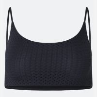 Top Esportivo em Microfibra Texturizada sem Bojo Preto