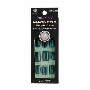 Unhas Autocolantes Impress Magnetic Effects Better Things - Quadrado Curto 1Un