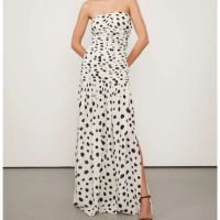 Vestido De Georgete Longo Estampado