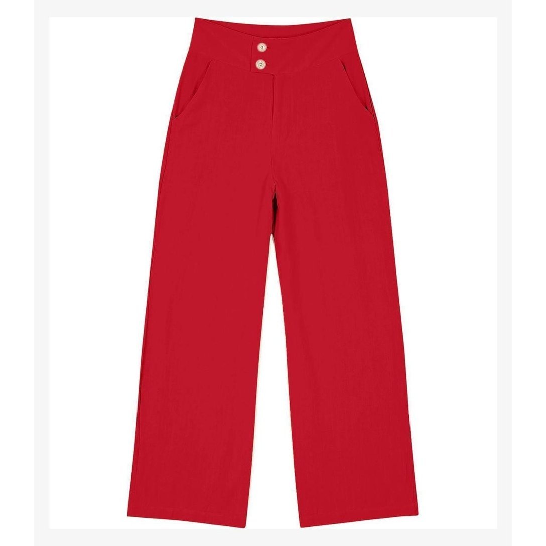 Calça Endless Linho Strong Feminina - Vermelho