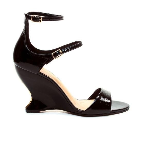 Sandália Couro Preto Salto Alto Cecconello 2697002-2