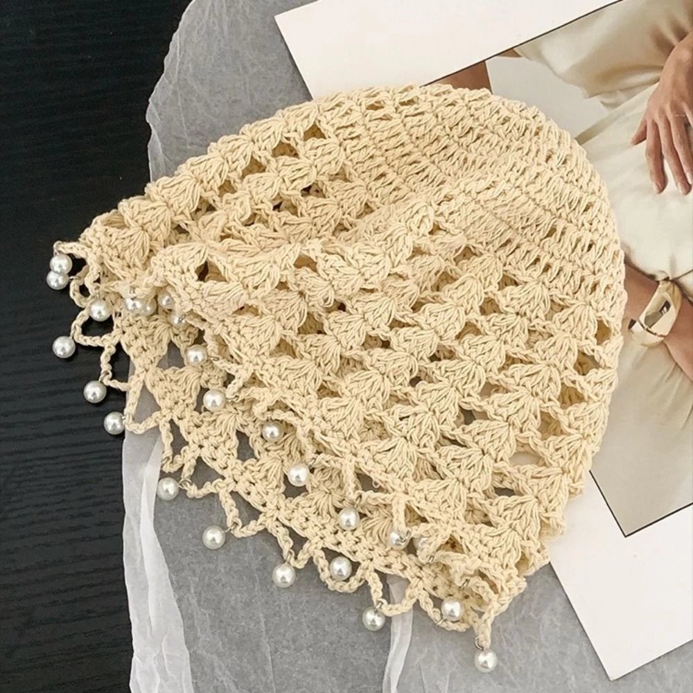 Chapéu De Malha Oca De Crochê ANHENGXIN , Gorros Estilo Boêmio Doce , Étnic