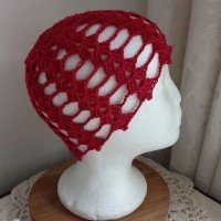 Touca em leque aberto de Crochê Moda Handmade