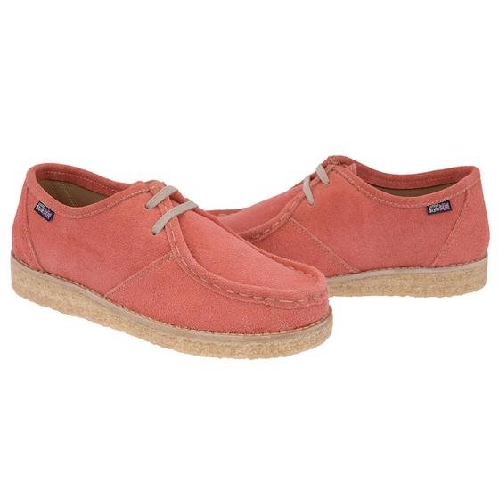 Sapato London salmão couro camurça sola crepada London Style - London Style