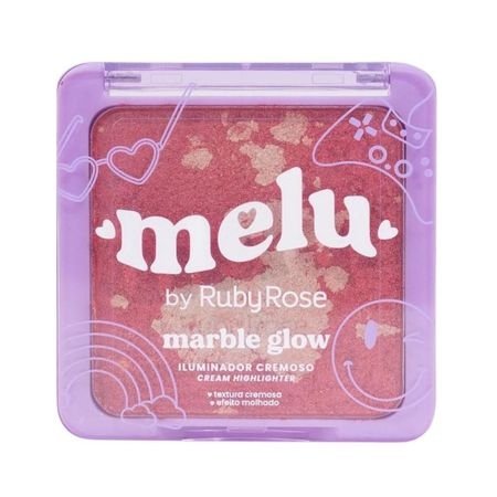 Iluminador Cremoso Melu By Ruby Rose Marble Glow Space Cruiser 11g