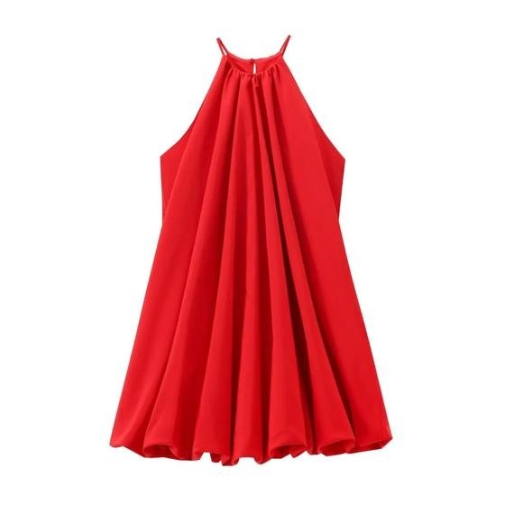 Vestido Mini Vermelho Halter - Sexy, Chique e Elegante para Verão e Festa (
