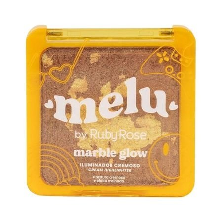 Iluminador Cremoso Melu By Ruby Rose Marble Glow Beach Sunset 11g