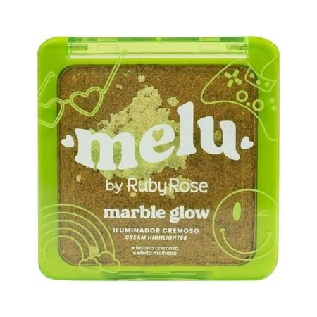 Iluminador Cremoso Melu By Ruby Rose Marble Glow Golden Hour 11g