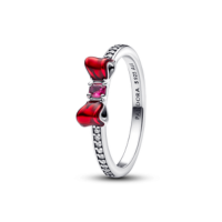 Anel Prata Princesas Disney Laço da Branca de Neve