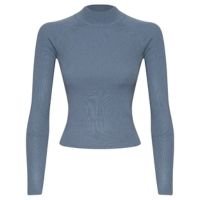 TRICOT FEMININO AJUSTADO GOLA ALTA
