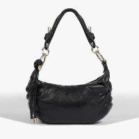 Bolsa Hobo Gwen Couro Preta