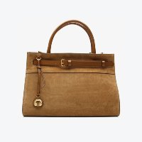 Bolsa Tote Helena Média Caramelo Camurça