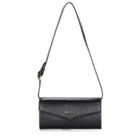 Bolsa Carteira Soft Preta Alça De Ombro