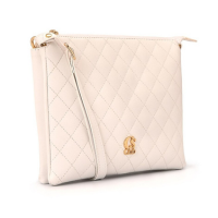 Bolsa Quadrada Branca com Matelassê