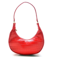 Bolsa Feminina Anna Andrade De Ombro Meia Lua Cluth Bolsa Média Casual Moda