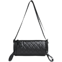 Meninas 2025 Novo Estilo Pequeno Leve Losango Cilíndrico Crossbody Bolsa