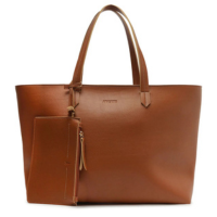 Bolsa Shopping Grande Com Pouch Marrom