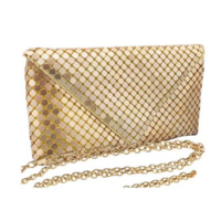 Bolsa Clutch Carteira Envelope Mão Metal Baladas Casamentos - Nicbolsa