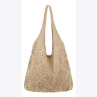 Bolsa Praia Feminino Tendência Tote Rede Média Capac Verão