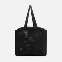 Bolsa Shopping Preta Crochê Mônaco Grande