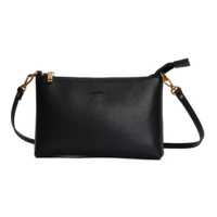 Bolsa Clutch Risco Preto Alça Transversal