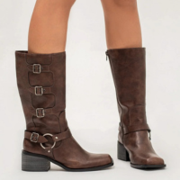 BIKER BOOTS MIUCCIA SUZANA SANTOS Marrom