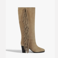 Bota Tess Up Camurça Marrom Clara