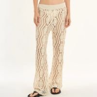 Calça rendada alt off-white