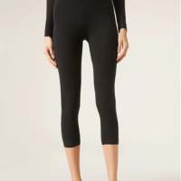 Legging Capri Em Algodão Supima - Preto