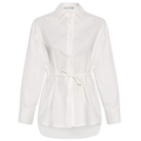 Camisa Feminina com Amarração - Off White