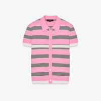 TOP POLO DE TRICÔ LISTRADO